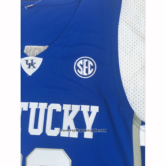 Camiseta NCAA Kentucky Wildcat Anthony Davis 2025 Azul